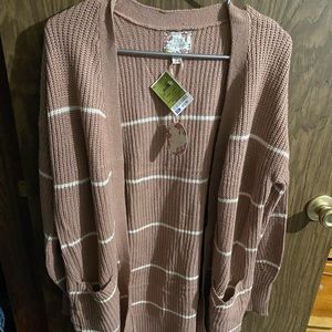 Large Creme Cardigan